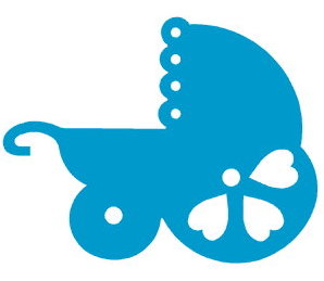 BABY CARRIAGE Template Set / Applique &amp; Stencil Pattern